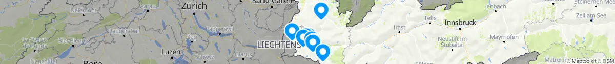 Kartenansicht für Apotheken-Notdienste in der Nähe von Gaschurn (Bludenz, Vorarlberg)